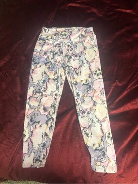 Prana Pastel Floral Mid-Rise Leggings